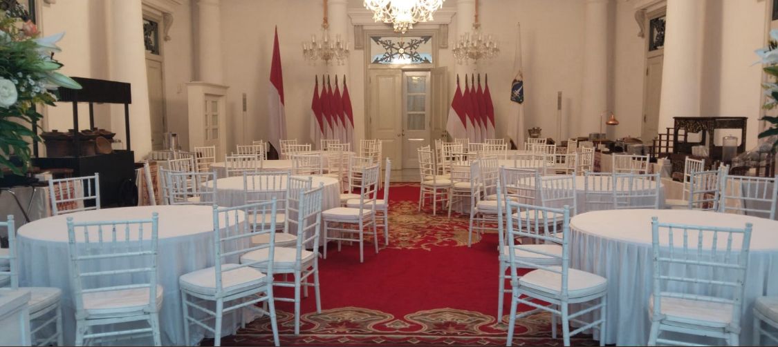 Suasana perlengkapan acara HRproduction